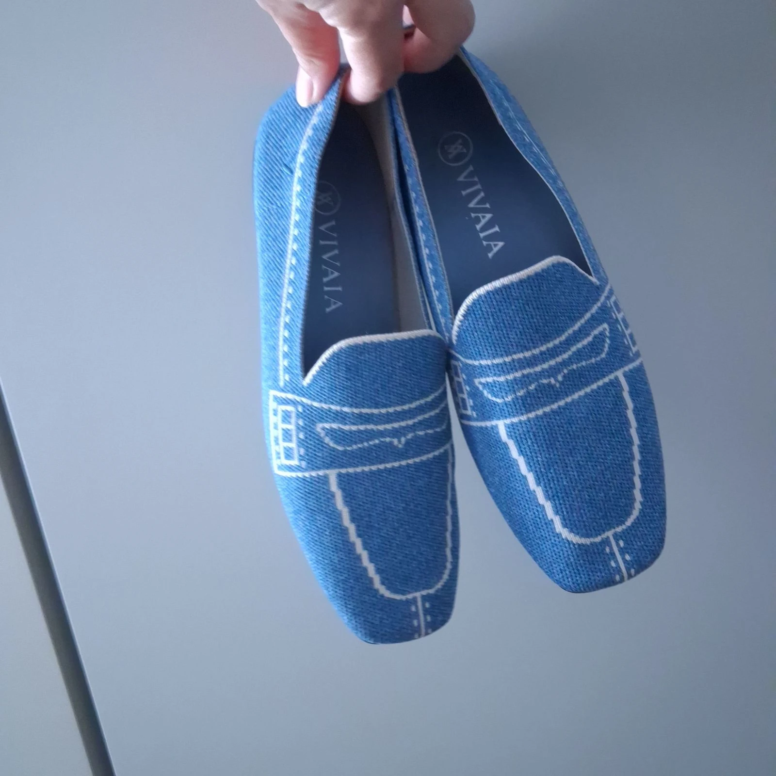 Ballerina estilo mocassim azul da Vivaia – photo 3